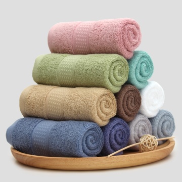 100% Cotton 33*72cm Face Towels Absorbent Thick Pure Bath Towel Bathroom Hand Face Shower Towels Home Hotel for Adults