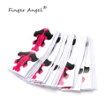 Finger Angel 50/100/500PCS Nail Forms Tips Nail Art DIY Tool Butterfly Curve Plastic Nails Gel UV Extension French Manicure Form