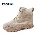 2019 New Men Boots Rubber Military Combat Boots Men Sneakers Men's shoes Outdoor Work Safety Boots Desert Boots Big Size 39-47