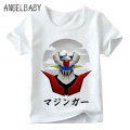 Baby Boys/Girls Japan Comic Mazinger Z Retro Print T shirt Summer Children Cartoon Tops Kids Funny T-shirt,ooo5186