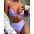 High Waist Bikini Push Up Swimwear Women 2020 New Patchwork Bikini Sexy Swimsuit Female Bathing Suits Summer Beach Wear Swimwear