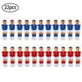 22 PCS Hot Blue Red Set Top Quality Vivid Character Design Never Fade Foosball Soccer Table Replacement Parts Man Player
