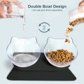 Non-Slip Pet Double Bowl Cervical Protection Pets Water Food Pot for Cats Dog Pet Supplies Dogs Animals Feeding Supplies Handy