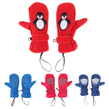 Waterproof Kids Thermal Ski Mittens Gloves For Cycling Hiking Snowboarding Kids Ski Mittens Skiing Gloves Winter Ski Gloves