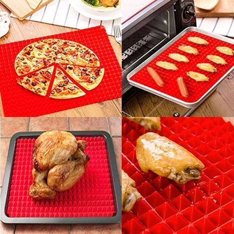 Silicone Cooking Mat Baking Pizza BBQ Pastry Nonstick Pan Pad Cooking Mat Tools Oven Baking Tray Mat Kitchen Bakeware Gadgets