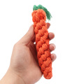 1 Pc 20 cm Pet Dog Chew Toys Teath Cleaning Toy Cotton Braided Rope Carrots Toy For Small Puppy Dogs Pet Training Products