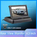 4.3 inch HD Foldable Car Rear View Monitor Reversing LCD TFT Display with Night Vision Backup Rearview Camera for Vehicle