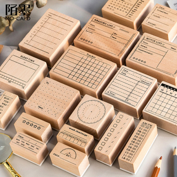 Vintage Calendar Memo List Event plan stamp DIY wooden rubber stamps for scrapbooking stationery scrapbooking standard stamp