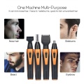 4 in 1 Rechargeable Nose Ear Hair Trimmer Set Wireless Men Cutter Beard Shaver USB Hair Removal Eyebrow Trimmer Trymer Do Nosa