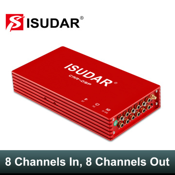 ISUDAR DA08 Car Amplifier DSP Auto Digital Audio Processing 1200W MAX Bluetooth 5.0 AB Class 8 Channels Input