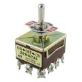 ZENGTAI 10A/380VAC 15A/250VAC 3 Position 4PDT ON/OFF/ON 12 Pin Toggle Switch LW