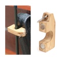 1PC Wooden Mini Fly Fishing Rod Rack Holder Magnetic Fishing Rod Guard Hanger Rod Transport System Attaches To Car