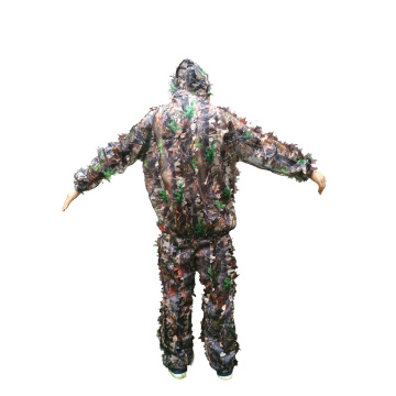 New product Dead leaves camouflage fast dry hunting clothes 3D ghillie suit Paintball Suitable for Summer Autumn laser cutting