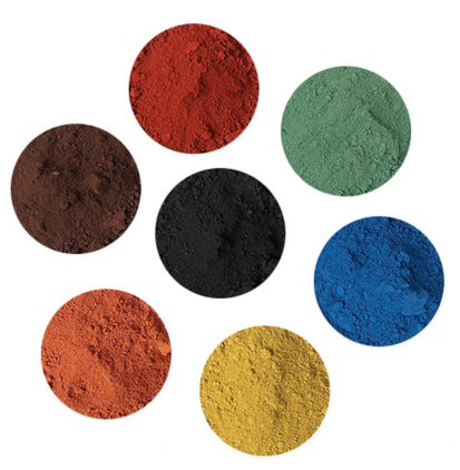 Iron oxide pigment cement tinting red yellow black green blue pastel tile paint color pigment DIY Manually Paving Concrete molds