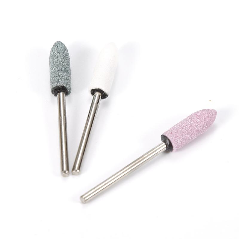 Professional Electric Nail Art Drill Manicure Tool Grinding Head Silicon Carbide Carborundum Grinding Head Wheel Shank 2.34mm