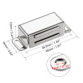 Uxcell 2Pcs Stainless Steel Door Cabinet Magnetic Catch Home Furniture Magnet Door Catch Closures 46mm 53mm New Arrival
