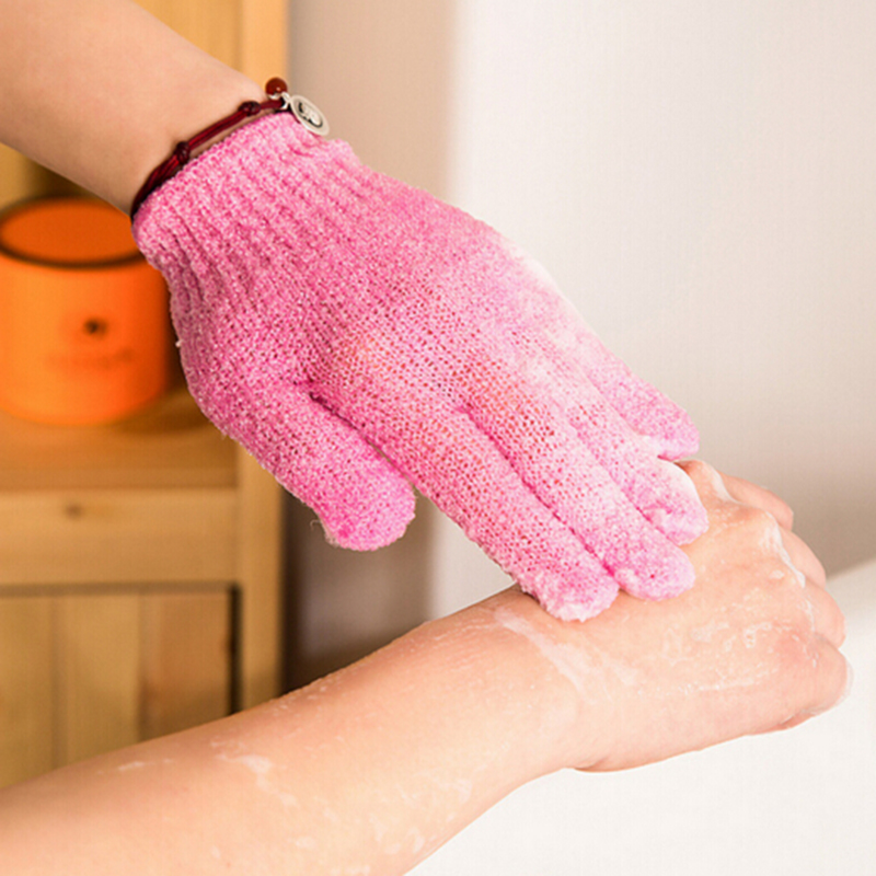 Bath For Peeling Exfoliating Mitt Glove For Shower Scrub Gloves Resistance Body Massage Sponge Wash Skin Moisturizing SPA Foam