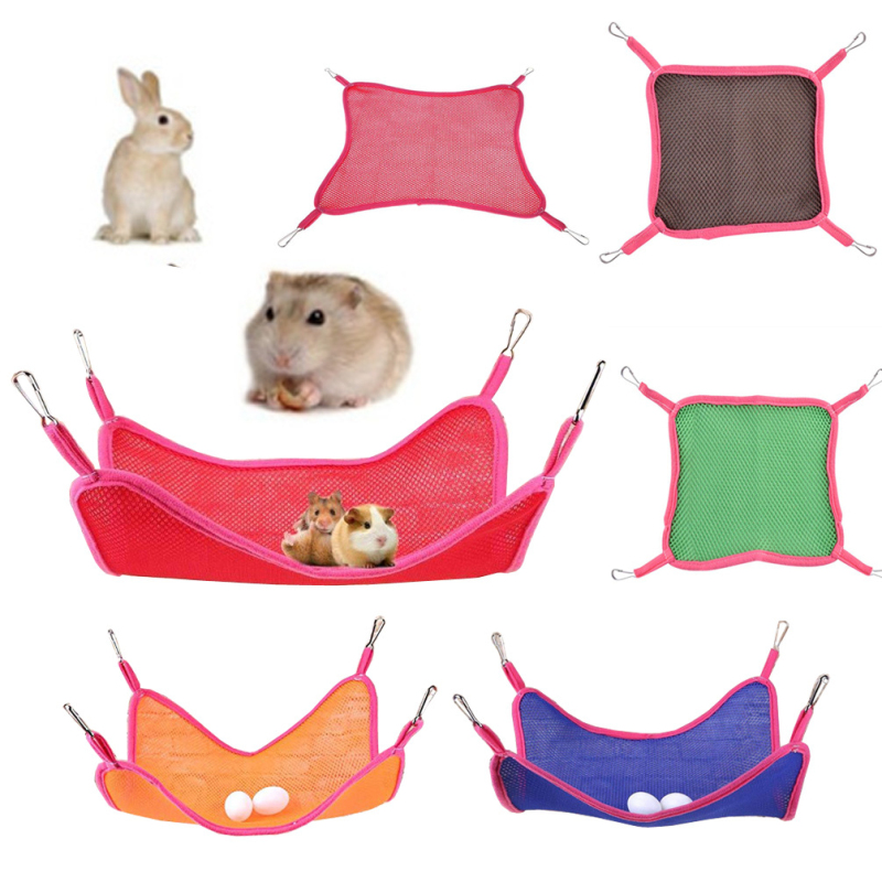 Hamster Nest Mesh Ferret Rabbit My Neighbor Totoro Breathable Mesh Bed Swing Toy Winter Comfortable Sleeping Pet Bed Accessories