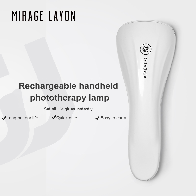 Manicure Handheld Lamp Portable Mini Phototherapy Lamp Quick-drying Small Rechargeable Manicure Lamp Nail Lamp NailArt Equipment