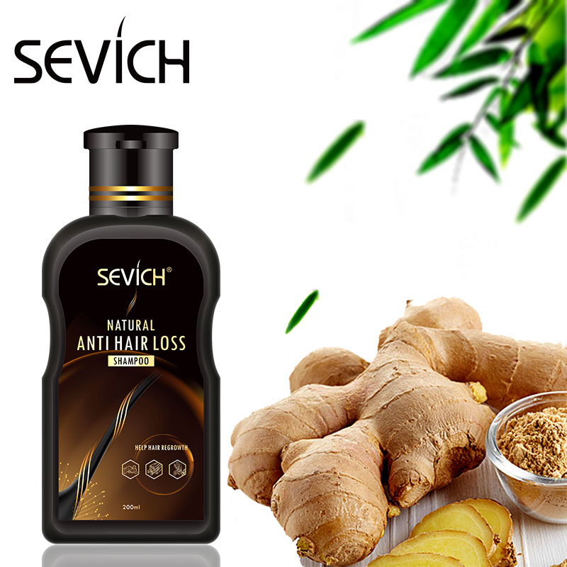 sevich 200ml hair loss treatment shampoo hair care shampoo bar ginger hair growth cinnamon anti-hair loss shampoo