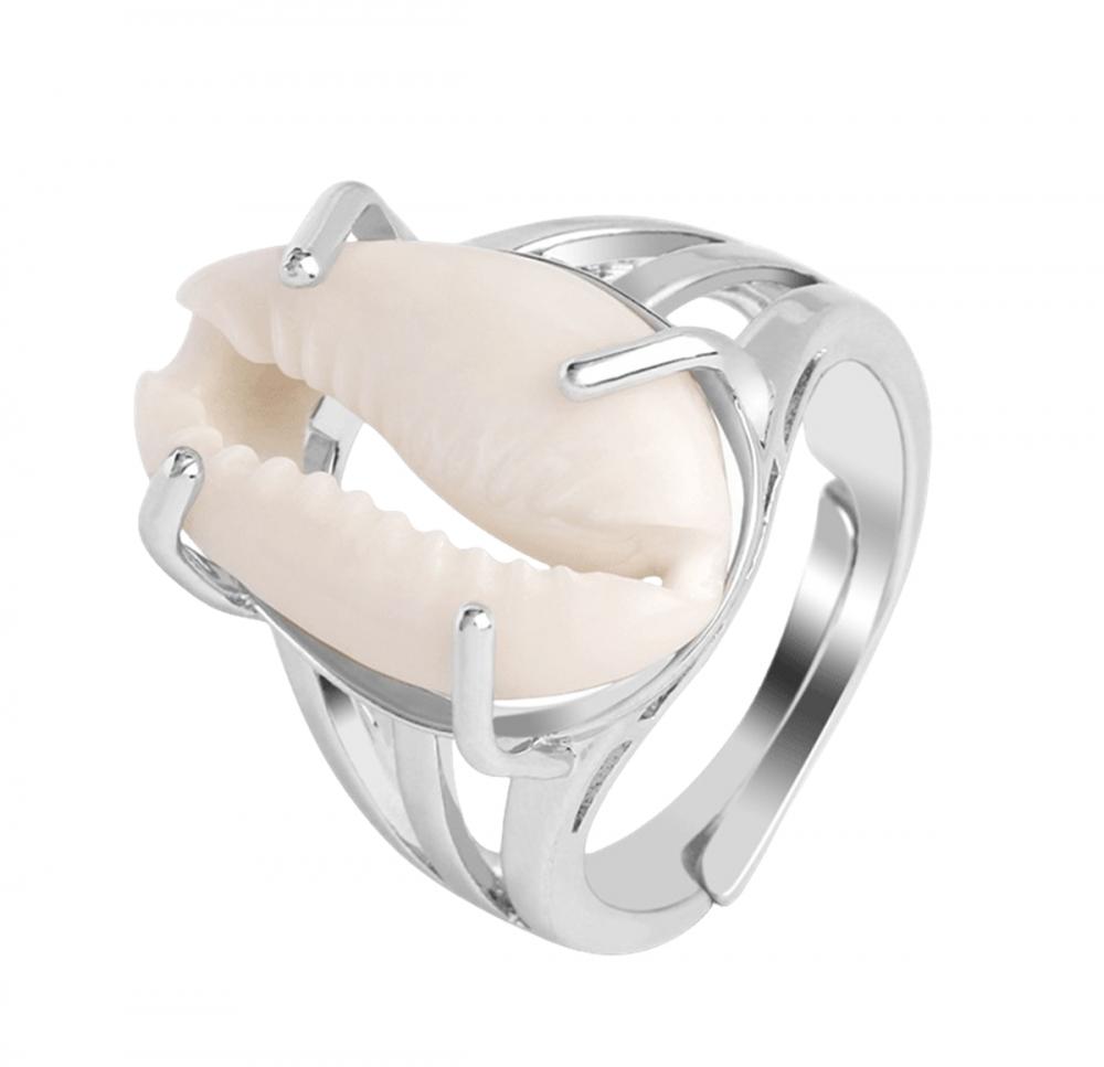 New Arrival Seashell Rings Silver Gold Plated Sea Shell Adjustable Ring for Women Men Anniversary Birthday Gift