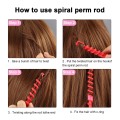 26Pcs Hair Rollers Styling Hairdressing Spiral Hair Perm Rod Barber Hairdressing Hair DIY Hair Styling Tool Barber Accessories