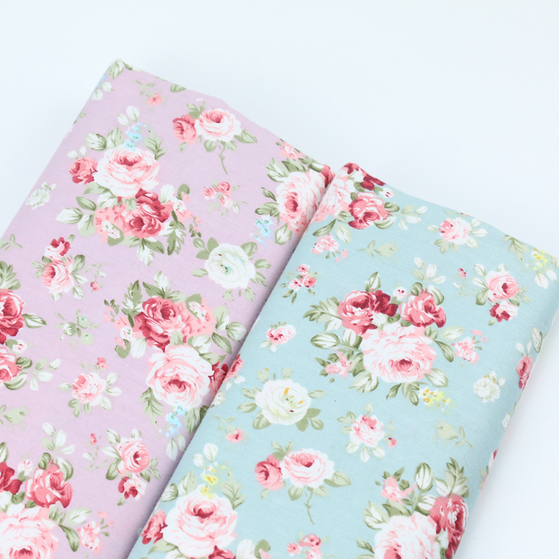 160CM*50CM vintage flower cotton fabric sewing baby cloth infant linens kids bedding fabric cushion patchwork crafts tissue