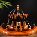 5 Tobacco Pipes Rack Smoking Pipe Accessories Rack Rose Wooden Smoking Pipe Stand Safer And More Practical Tobacco Pipes Holder