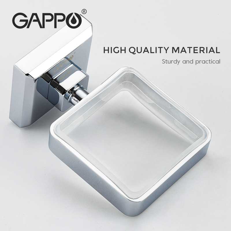 GAPPO Cup Tumbler Holders Double Toothbrush Tooth cup holder cups Wall-mount Bathroom Accessories bath hardware set G3806/G3808