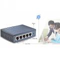 10/100 Gigabit Ethernet Gigabit Mini Hub 5-Port Desktop Adapter Network Exchange Switch LAN up to 1000 megabits/second