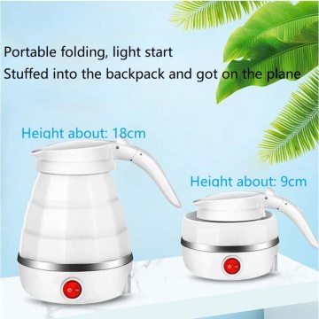 Portable Foldable Electric Kettle Silicone Mini Small Electric Kettles Travel Water Boiler Camping Kettle