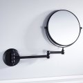8-Inch Brass Bathroom Vanity Mirror folding Wall Mounted Folding Makeup Double Side Magnification Mirror Antique Style Black