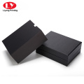 Black cardboard gift belt box with sleeve