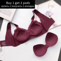 Seamless Bra For Women Padded Lingerie Wireless Brassiere Push Up Vest Sports Bralette Comfort Underwear Female Intimates #F