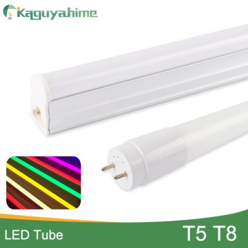 Kaguyahime Integrated RGB LED Tube T5 LED Grow Light Tube Lamp 220V 6W 10W Fluorescent LED Red Green Bule Pink 30cm 60cm