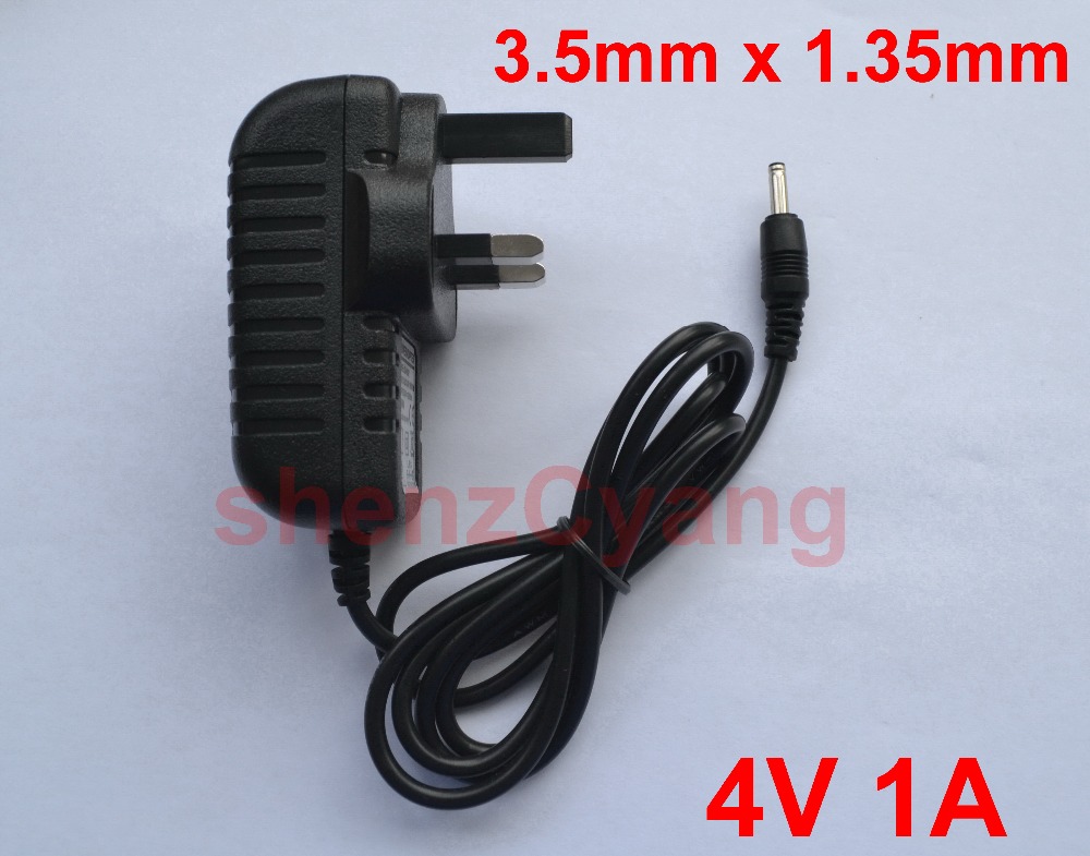 1PCS High quality DC 4V 1A &1000mA AC 100V-240V Converter Switching power adapter Supply UK Plug DC 3.5mm x 1.35mm