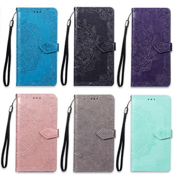 Matte Leather Wallet Phone Case For Samsung Galaxy J3 J5 J7 Pro 2016 2017 J4 J6 A7 A8 A9 A6 Plus 2018 Flip 3D Mandala Book Cover