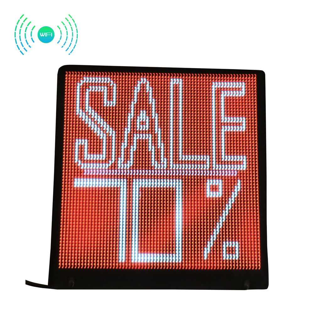 APP WIFI programmable full color LED display billboard sign board text animation GIF DIY drawing logo advertising light board