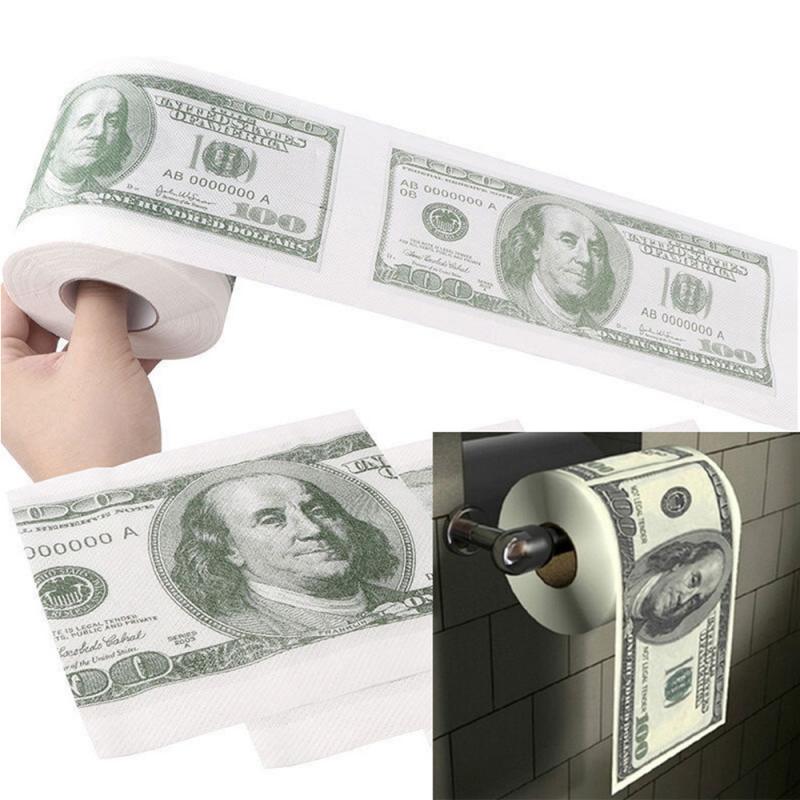 Novelty Gift Fun Number Sudoku Soft Toilet Paper Tissue Bathroom Clean Supplies One Hundred Dollar Bill Toilet Paper Roll Papers