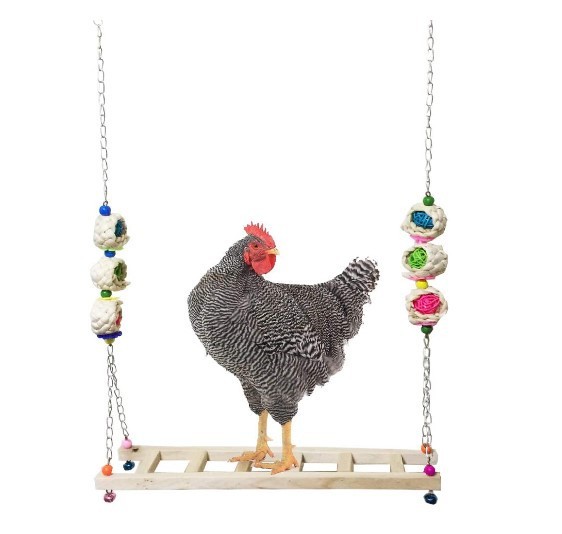 Toy Swings New Chicken Ladder Wood Stand Chicken Toy Swing For Chicks Rooster Hens Interesting Classic Christmas Presents