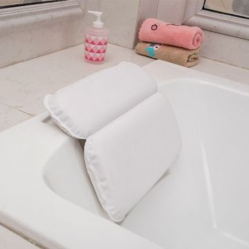 PU Foam Sponge Bath Pillow,Home Spa Jacuzzi Bath Pillow With Back And Neck SupportRelaxation Experience Bathtub Pillow Dropship