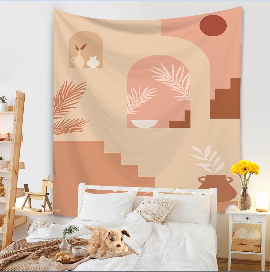 Abstract Painting Wall Hanging Tapestry Blanket Decoration Living Room Art Tapestry Carpet Boho Throw Towel Wall Hanging Macrame
