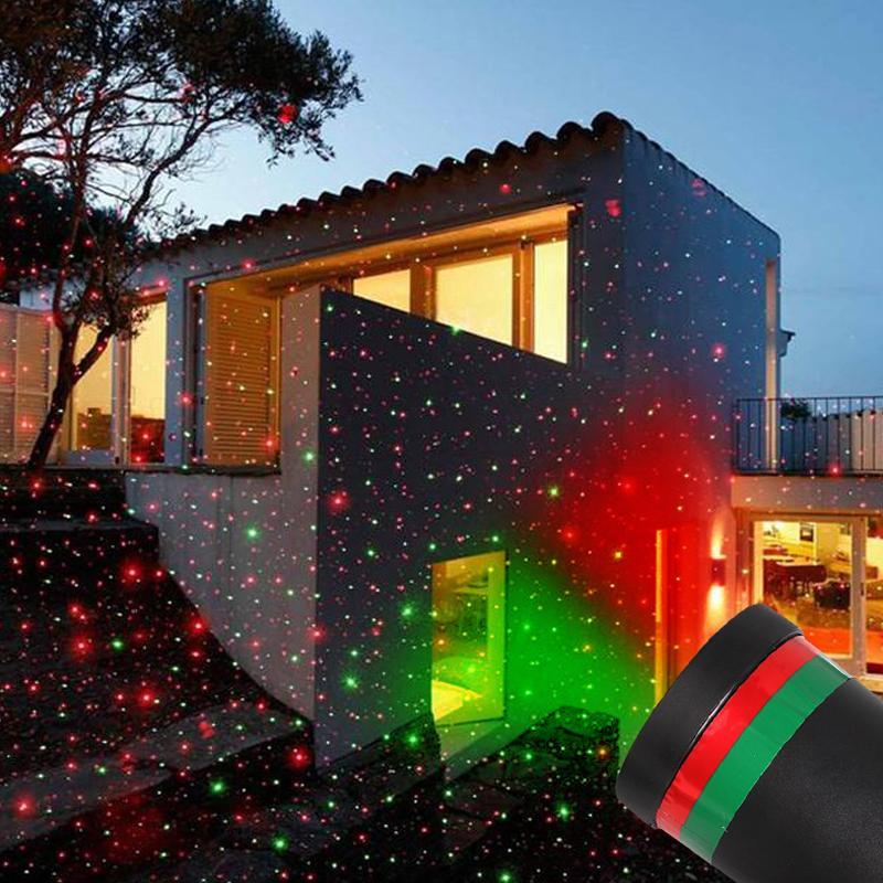 Outdoor Garden Lawn Stage Effect Light Fairy Star Laser Projector Waterproof Landscape Park Garden Christmas Decorative Lamp