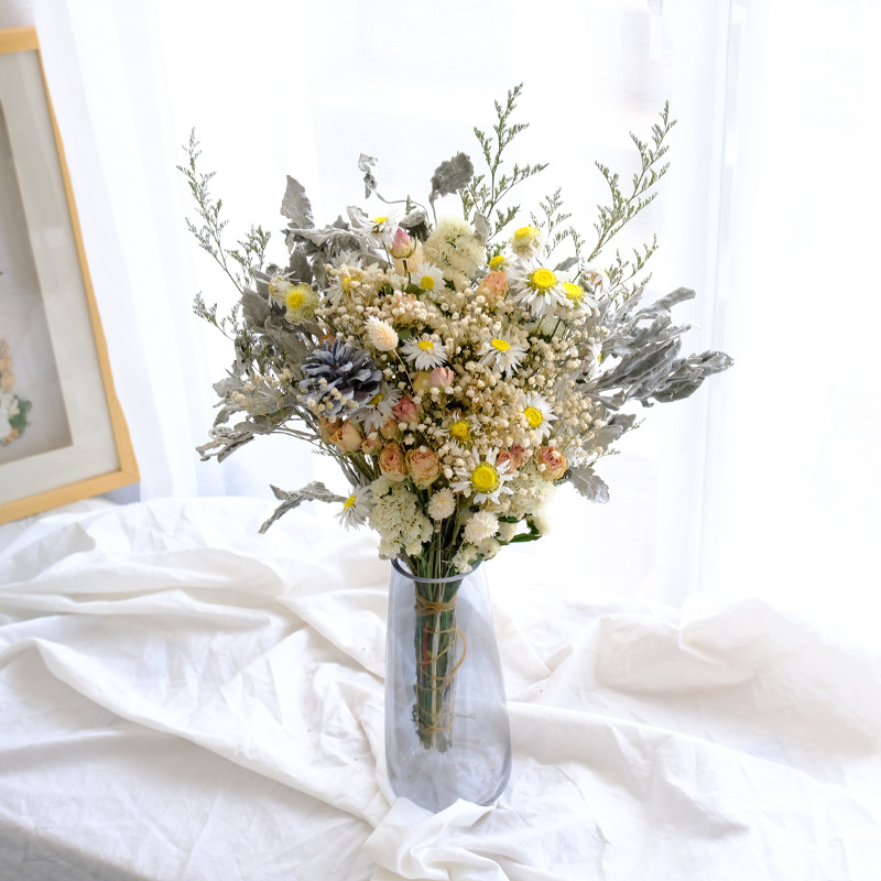 Wheat Rabbit Tail Grass Dried Flower Bouquet DIY Perpetual Flores Preservadas Room Gradient Lagurus Ovatus Wedding Home Decor