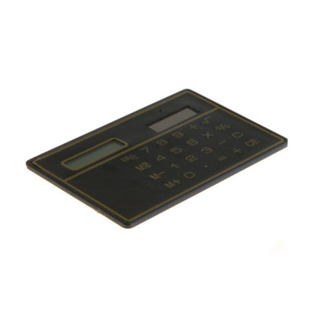 1pcs Mini Slim Card Handheld Calculator Solar Power Pocket 8-Digit Calculator Device Mathematics Teaching Students Stationery
