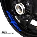 Motorcycle sticker waterproof decorative wheel stripe logo with reflective MOTO inner ring decal for TRIUMPH STREETTRIPLE