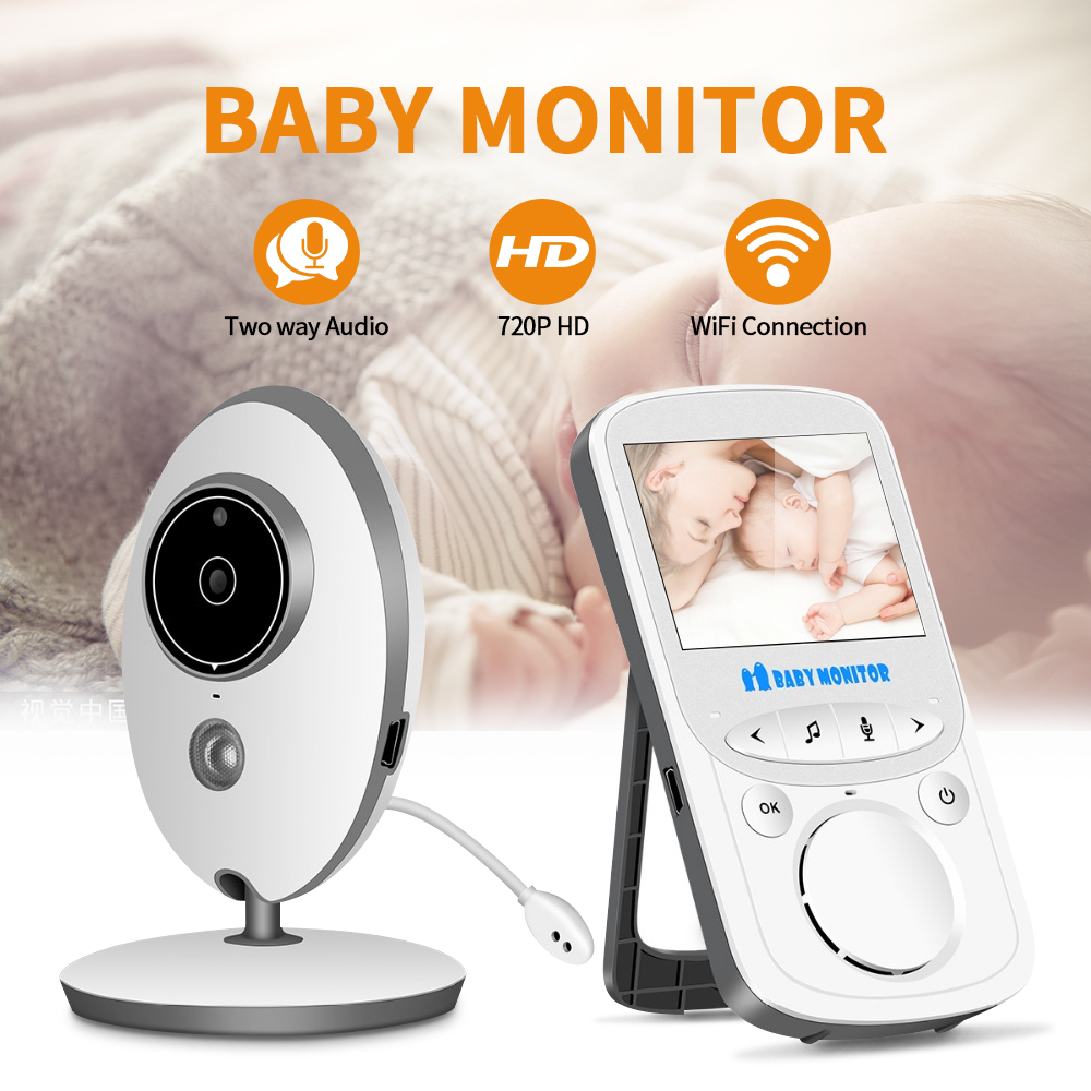 Baby Monitor VB605 Wireless LCD Audio Video Radio Nanny Music Intercom IR 24h Portable Baby Camera Baby Walkie Talkie Babysitter