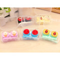 Cartoon Cake Ice Cream Shape Contact Lens Case Box Set Container Holder Fashion Travel Contact Lenses Box Eyewear Soak Case