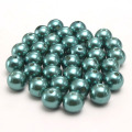 MHS.SUN A16 4MM-30MM Peahen Green ABS Plastic Imitation Pearls With Hole Round Loose Beads For Handmade Necklace Bracele Making