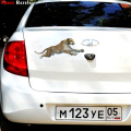 Three Ratels QM25 3D Animal stickers wild cheetah wall stickers home decoration living room car sticker